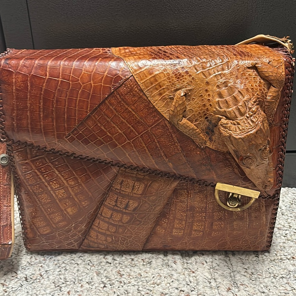 Real alligator purse